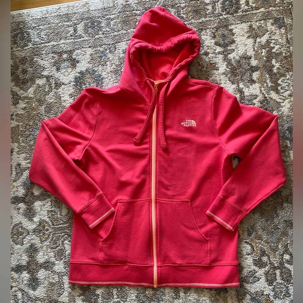 The North Face Pink Women's Evolution Simple Dome Regular Full Zip Hoodie XL
